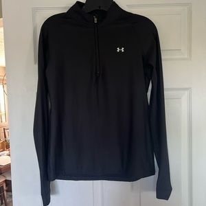 Under Armour pull over. Quarter zip. Black. Size small.